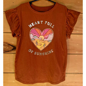 Jumping Bean Girls Size 8 T-Shirt heart full of sunshine